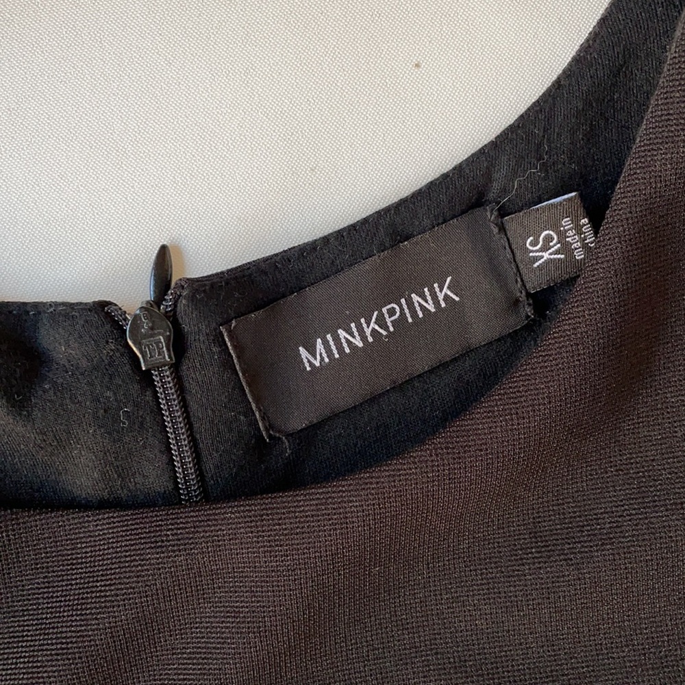 MINKPINK Black Pleated A-Line Dress - Picture 7 of 7